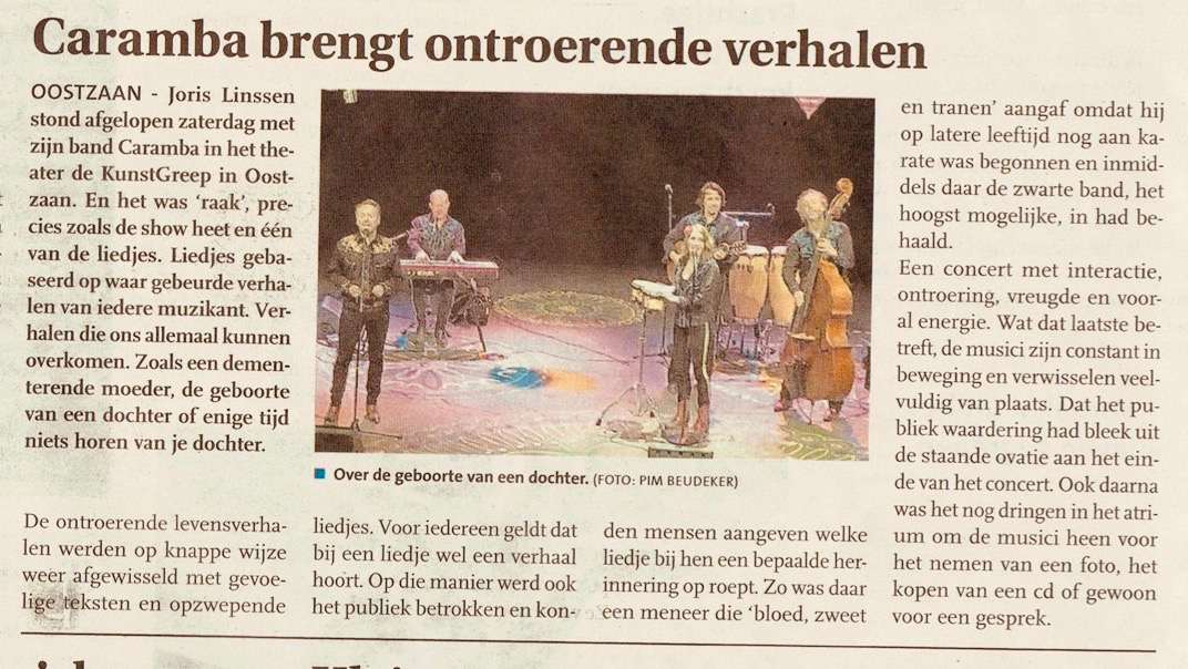 Joris Linssen Caramba OOSTZAAN